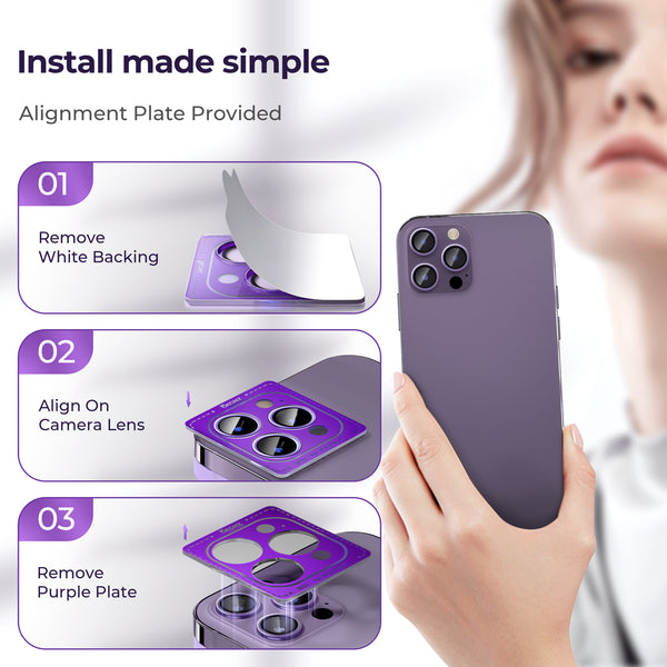 iPhone 14 Pro Max/14 Pro Titanium PVD Camera Lens Protector